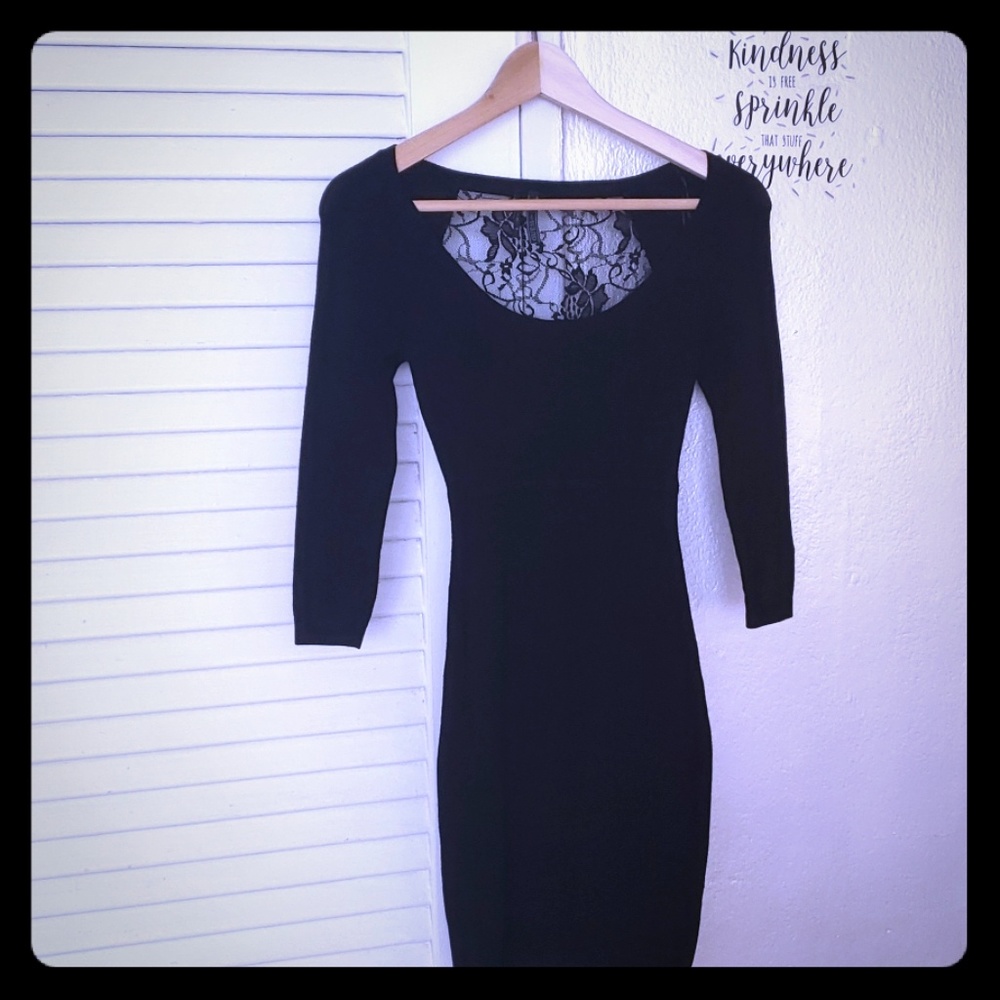 🔥Guess Black Lace Mini Cocktail dress